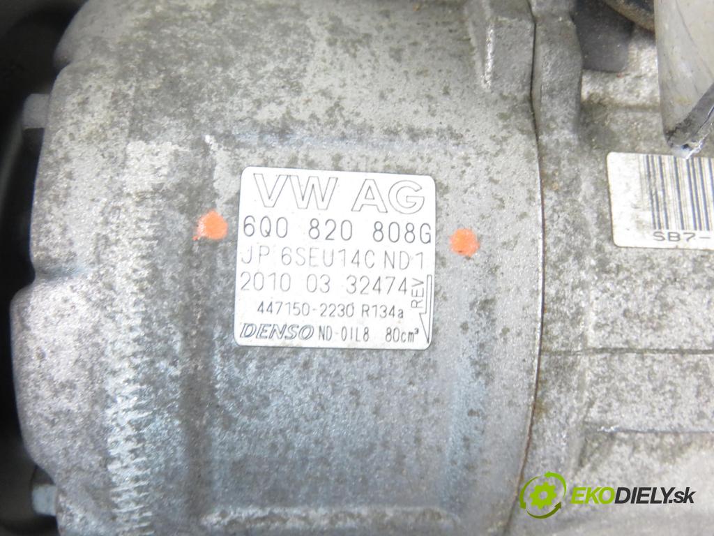 VW POLO (9N_) HB 2009 59,00 1.4 TDI - BMS 1422,00 KOMPRESOR: klimatizácie 6Q0820808G (Kompresory klimatizácie)