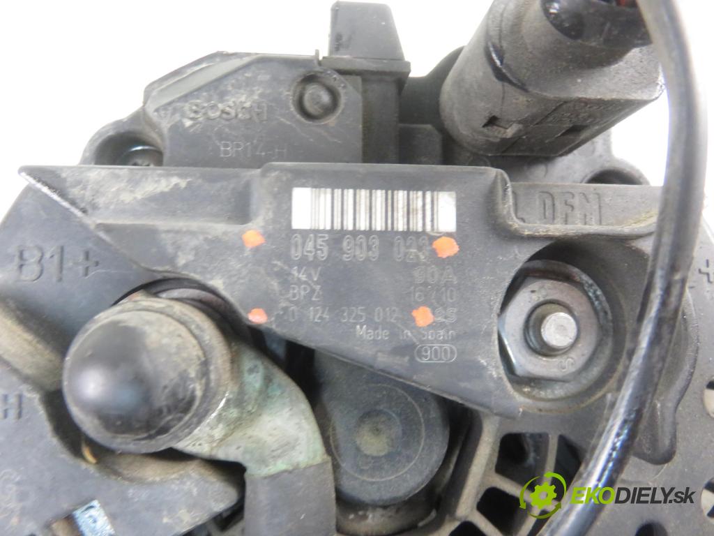 VW POLO (9N_) HB 2009 59,00 1.4 TDI - BMS 1422,00 Alternátor 0124325012 ; 045903023 (Alternátory)
