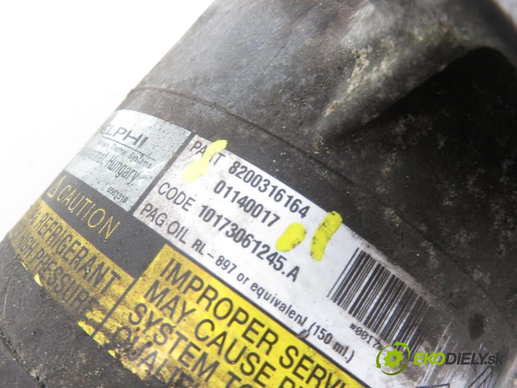 RENAULT MEGANE II Kombi (KM0/1_) KOMBI 2003 72,00 1.4 - K4J 730 1390,00 KOMPRESOR: klimatizácie 8200316164 ; 01140017 (Kompresory klimatizácie)