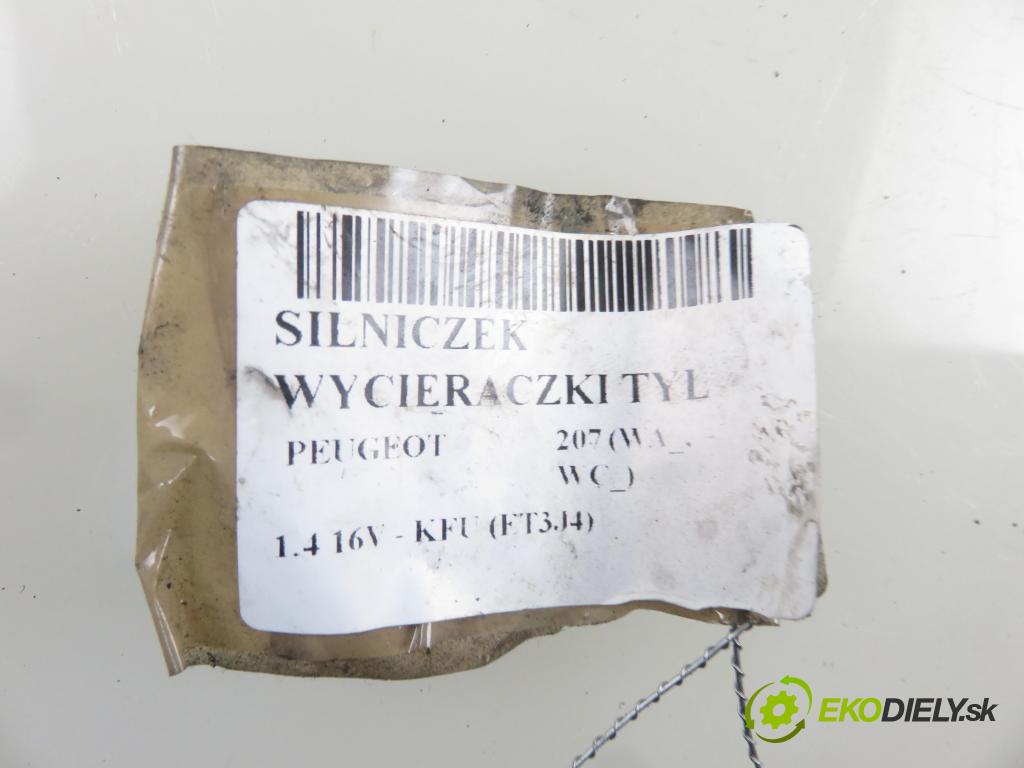 PEUGEOT 207 (WA_, WC_) HB 2006 65,00 1.4 16V - KFU (ET3J4) 1360,00 motorek stěrače ZADNÍ: 9652418780 ; 0390201813