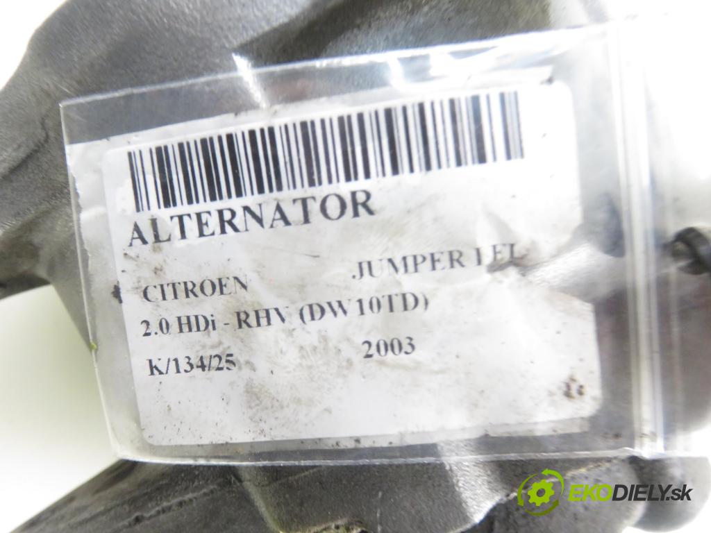 CITROEN JUMPER Skrzynia (244) FURGON 2003 62,00 2.0 HDi - RHV (DW10TD) 1997,00 Alternátor S543524A (Alternátory)