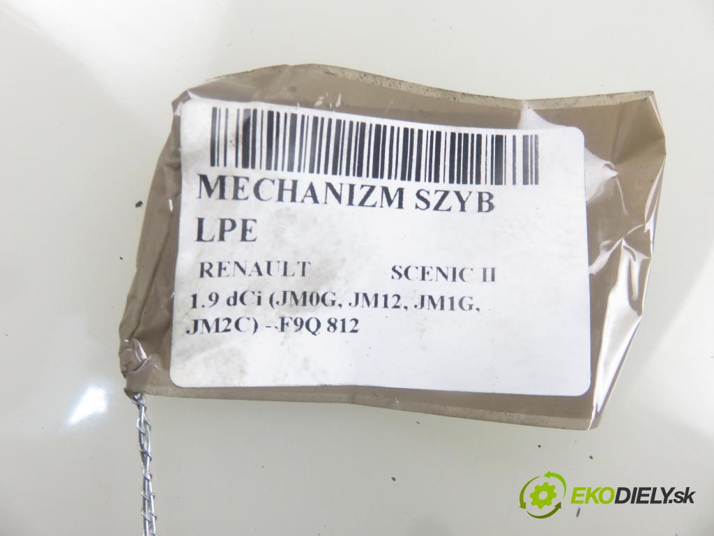 RENAULT SCENIC II (JM0/1_) MINIVAN 2004 88,00 1.9 dCi 120 - F9Q 812 1870,00 mechanismus oken 