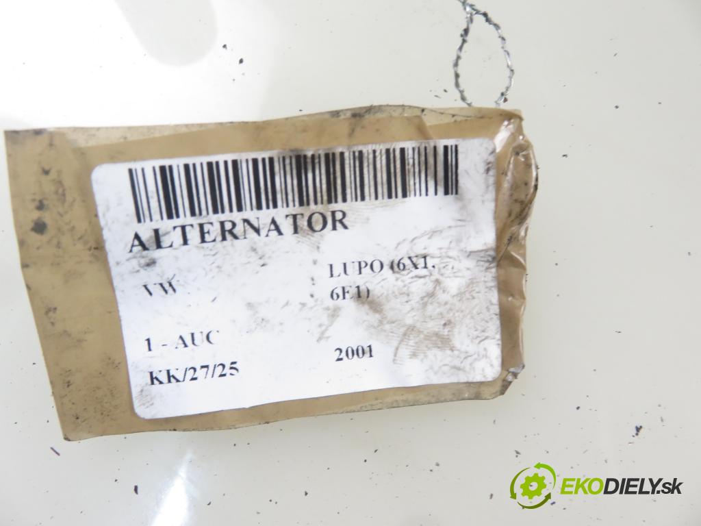 VW LUPO (6X1, 6E1) HB 2001 37,00 1 - AUC 999,00 Alternátor 037903025L ; 0124315005 (Alternátor)