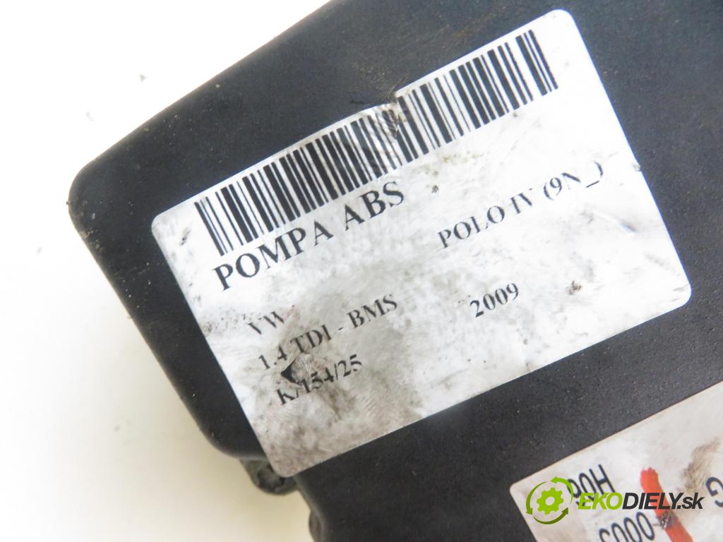 VW POLO (9N_) HB 2009 59,00 1.4 TDI - BMS 1422,00 Pumpa ABS 6Q0907379BG ; 0265951007 (Pumpy ABS)