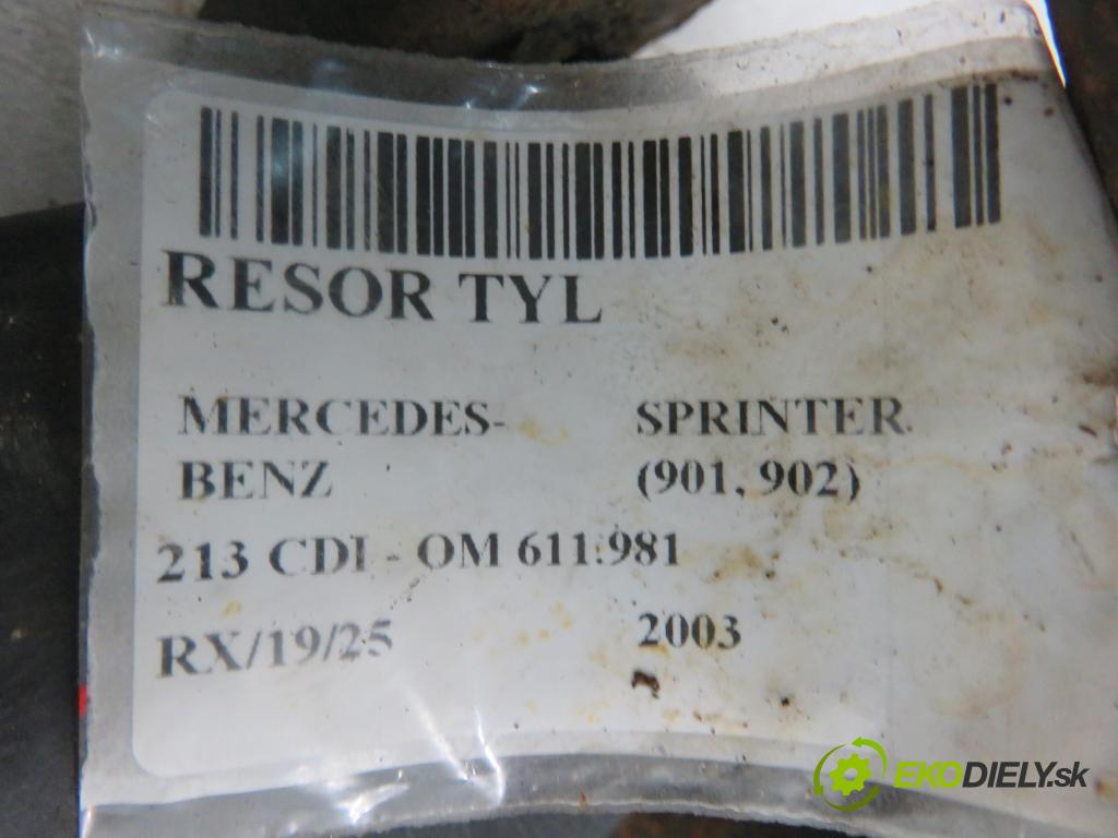 MERCEDES-BENZ SPRINTER 2-t Skrzynia(901, 902) FURGON 2001 0,00 213 CDI - OM 611.981 2148,00 Listové pero zadné