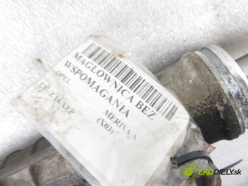 OPEL MERIVA A nadwozie wielkoprzestrzenne (MPV) (X03) HB 2006 77,00 1.6 16V 105 - Z 16 XEP 1598,00 Riadenie bez servočerpadlo BRAK