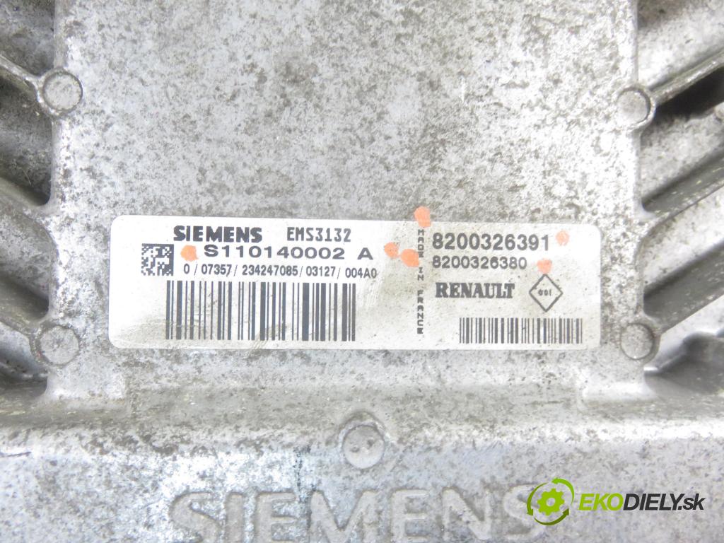 RENAULT THALIA I (LB0/1/2_) SEDAN 2002 55,00 1.4 - K7J 700 1390,00 Riadiaca jednotka Motor 8200326391 ; S110140002A ; 8200326380