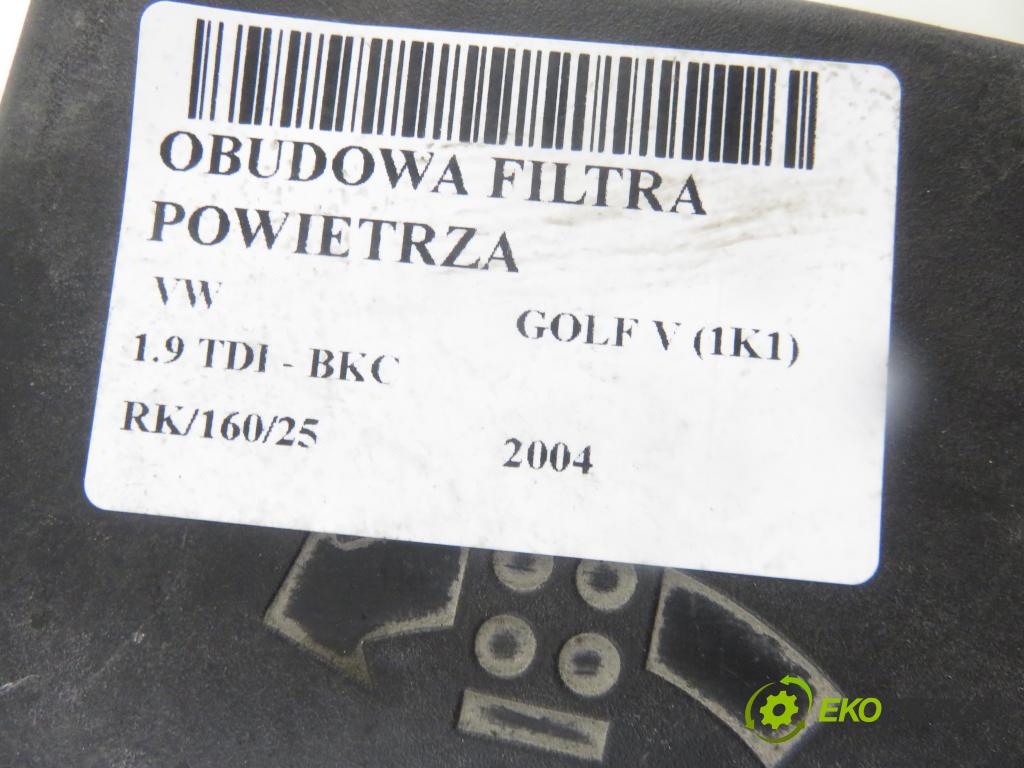 VW GOLF V (1K1) HB 2004 77,00 1.9 TDI PD 105 - BKC 1896,00 Obal filtra vzduchu 1K0129607R (Obaly filtrov vzduchu)