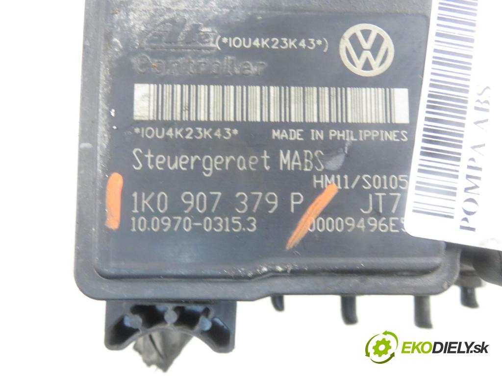 VW GOLF V (1K1) HB 2004 77,00 1.9 TDI PD 105 - BKC 1896,00 Pumpa ABS 1K0907379P ; 10097003153 (Pumpy ABS)
