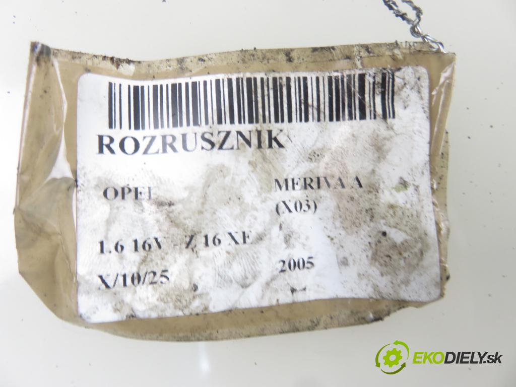 OPEL MERIVA A nadwozie wielkoprzestrzenne (MPV) (X03) MINIVAN 2005 74,00 1.6 16V - Z 16 XE 1598,00 Štartér 90341777 ; D6RA62 (Štartéry)