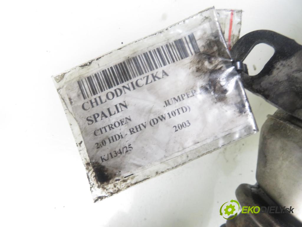 CITROEN JUMPER Skrzynia (244) FURGON 2003 62,00 2.0 HDi - RHV (DW10TD) 1997,00 Chladič spalín 9642575980