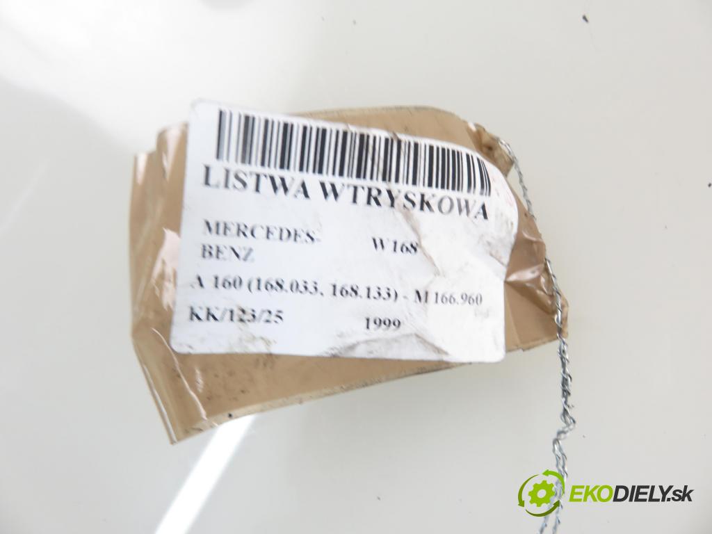 MERCEDES-BENZ KLASA A (W168) HB 1999 75,00 1.6 102 A 160  M 166.960 1598,00 Lišta vstrekovacia 0280151036 ; 96614001 (Vstrekovacie lišty)