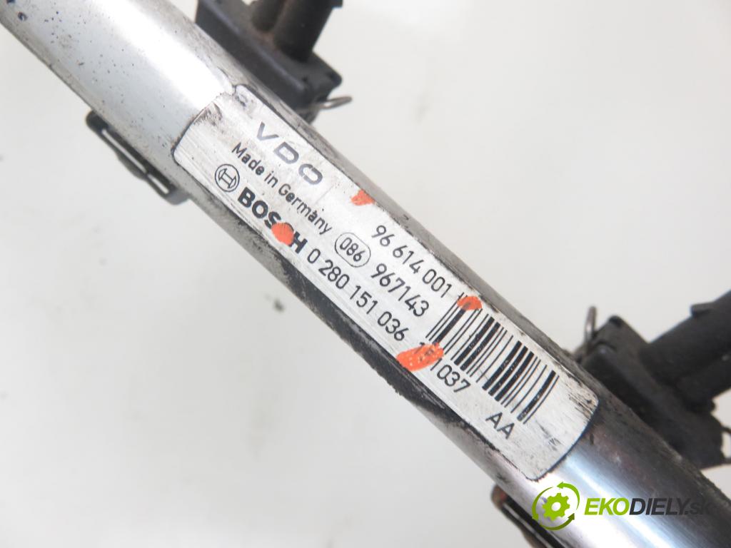 MERCEDES-BENZ KLASA A (W168) HB 1999 75,00 1.6 102 A 160  M 166.960 1598,00 Lišta vstrekovacia 0280151036 ; 96614001 (Vstrekovacie lišty)