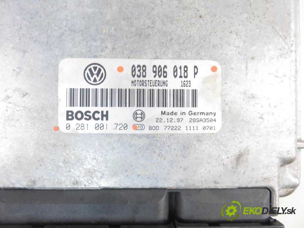 VW PASSAT B5 (3B2) SEDAN 1998 81,00 1.9 TDI 110 - AFN 1896,00 Riadiaca jednotka Motor 038906018P ; 0281001720