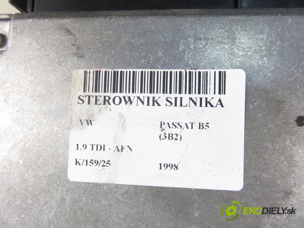 VW PASSAT B5 (3B2) SEDAN 1998 81,00 1.9 TDI 110 - AFN 1896,00 Riadiaca jednotka Motor 038906018P ; 0281001720