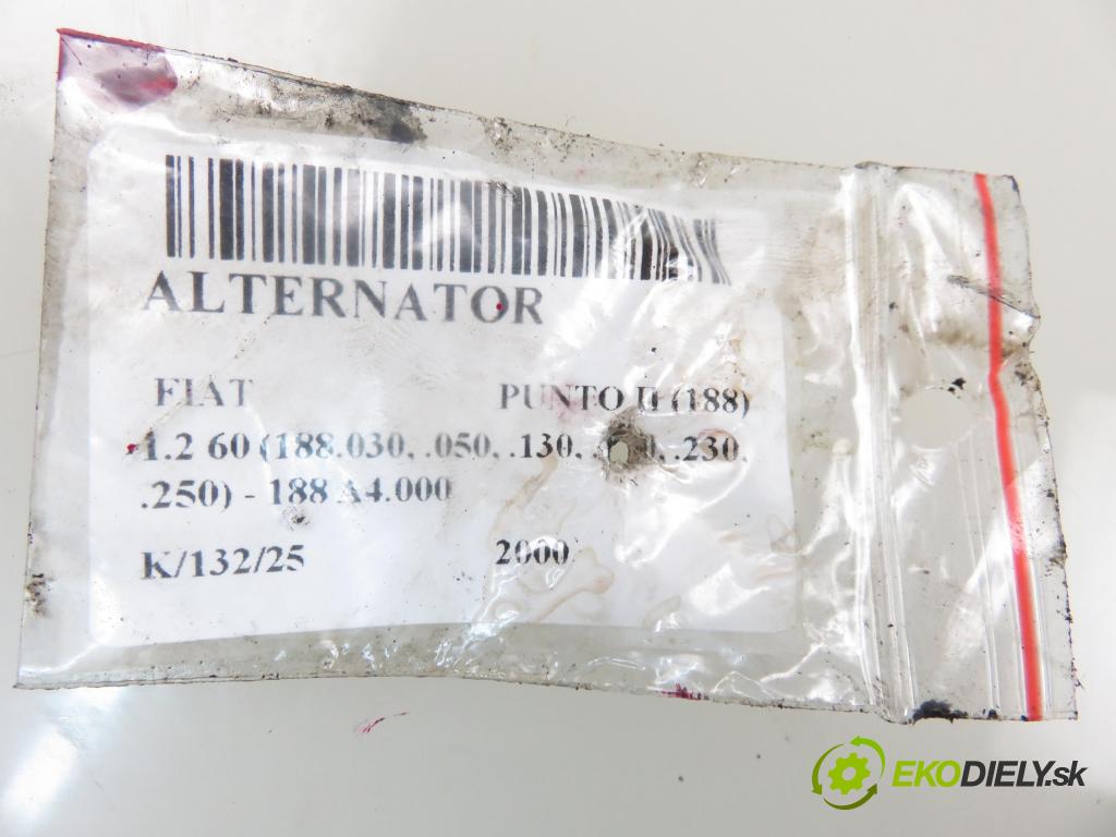 FIAT PUNTO (188_) HB 2000 44,00 1.2 60 - 188 A4.000 1242,00 Alternátor 46530060 (Alternátory)