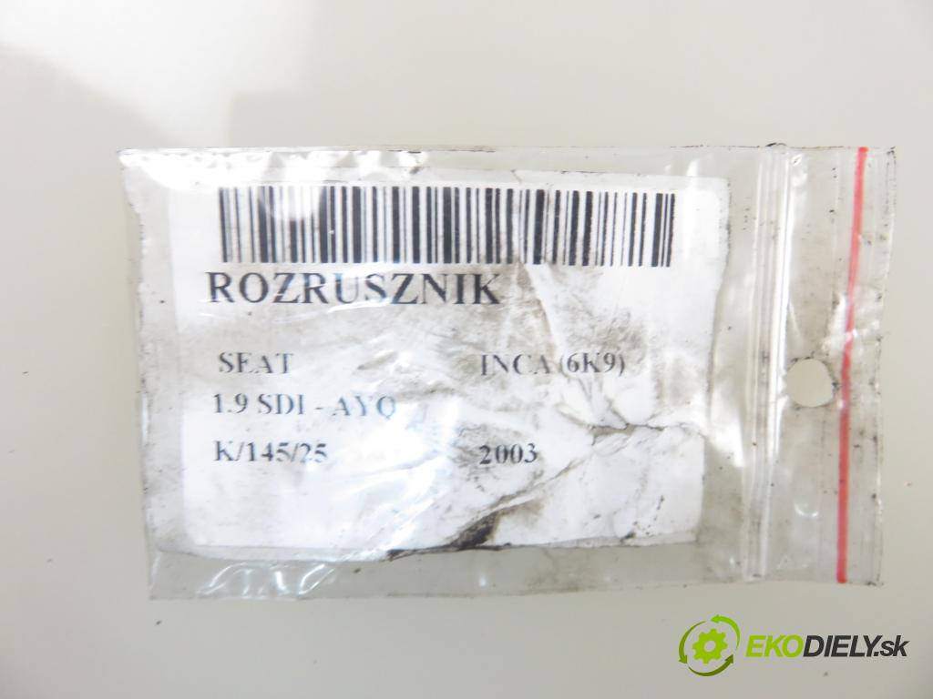 SEAT INCA (6K9) FURGON 2003 47,00 1.9 SDI - AYQ 1896,00 Štartér 020911023R ; D7RS29 (Štartéry)