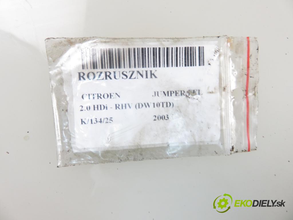 CITROEN JUMPER Skrzynia (244) FURGON 2003 62,00 2.0 HDi - RHV (DW10TD) 1997,00 Štartér  (Štartéry)