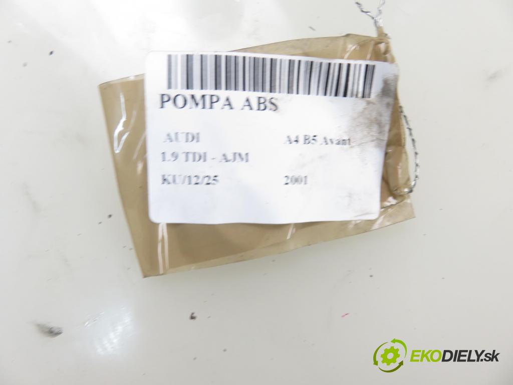 AUDI A4 Avant (8D5, B5) KOMBI 2001 85,00 1.9 TDI - AJM 1896,00 Pumpa ABS 0273004573 ; 0265220621 (Pumpy ABS)