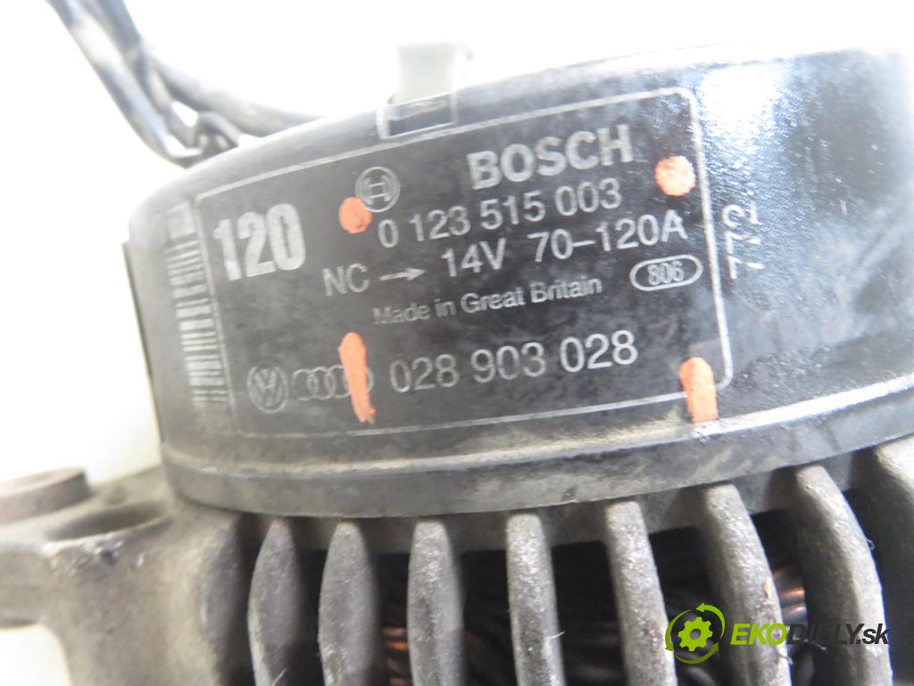 VW PASSAT B5 (3B2) SEDAN 1998 81,00 1.9 TDI 110 - AFN 1896,00 Alternátor 0123515003 ; 028903028 (Alternátory)