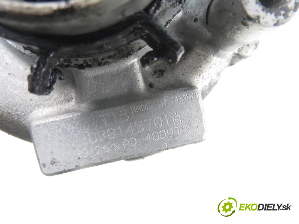 AUDI A3 (8L1) HB 1998 66,00 1.9 TDI - AGR 1896,00 RYCHLONABÍJEČKA: 038145701A (Turbodúchadla (kompletní))