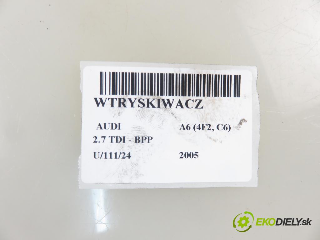 AUDI A6 (4F2, C6) SEDAN 2005 132,00 2.7 TDI 180 - BPP 2698,00 vstrekovač 059130277R ; 0445115019 (Vstrekovače)