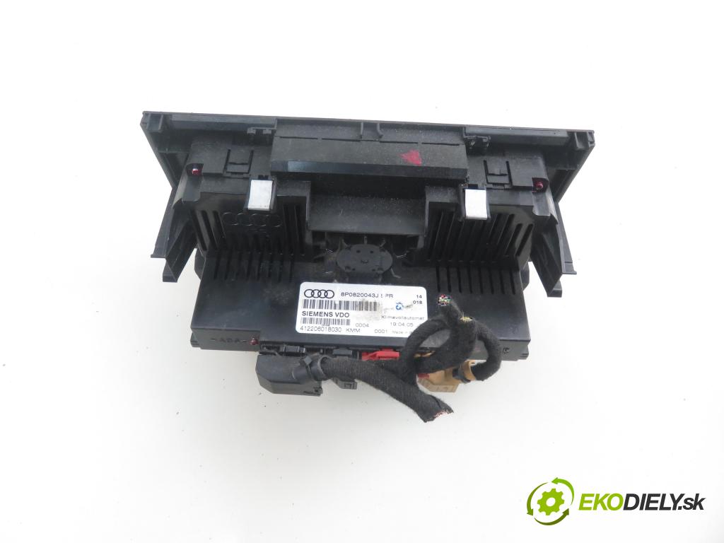 AUDI A3 Sportback (8PA) HB 2006 103,00 2.0 TDI 16V - BKD 1968,00 Panel kúrenia KLIMATRONIK 8P0820043J