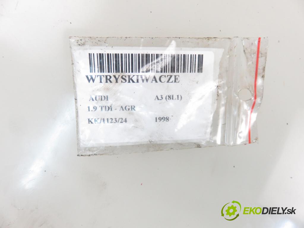 AUDI A3 (8L1) HB 1998 66,00 1.9 TDI - AGR 1896,00 vstřikovací ventily 038130201F ; 038130201G (Vstřikovací ventily)