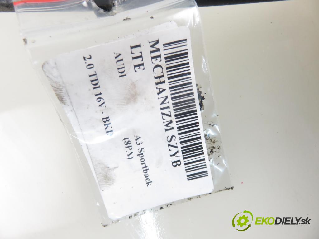 AUDI A3 Sportback (8PA) HB 2006 103,00 2.0 TDI 16V - BKD 1968,00 mechanismus oken LTE 8P4959801B