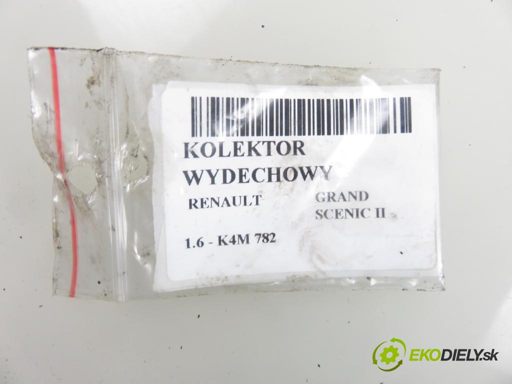 RENAULT GRAND SCENIC II (JM0/1_) MINIVAN 2004 83,00 1.6 - K4M 782 1598,00 potrubí VYČERPAT: 114168 (Výfukové potrubí)