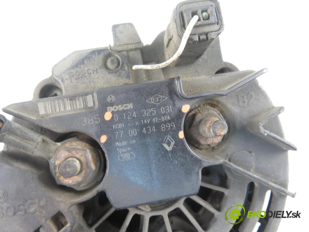 RENAULT THALIA I (LB0/1/2_) SEDAN 2002 55,00 1.4 - K7J 700 1390,00 Alternátor 0124325031 ; 7700434899 (Alternátory)