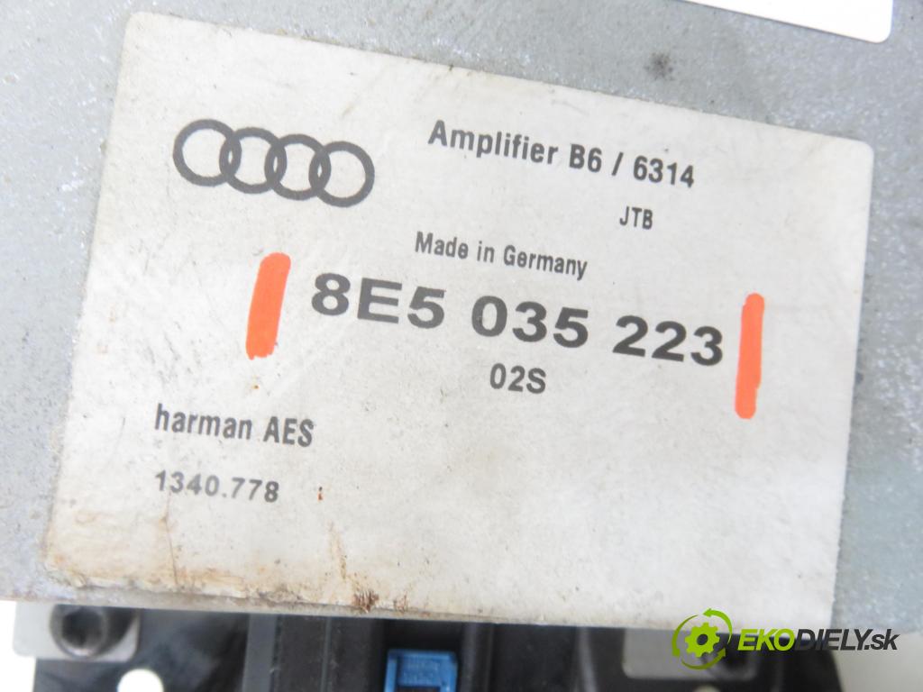 AUDI A4 (8E2, B6) SEDAN 2002 74,00 1.9 TDI PD 101 - AVB 1896,00 zesilovač 8E5035223 (Zesilovač)