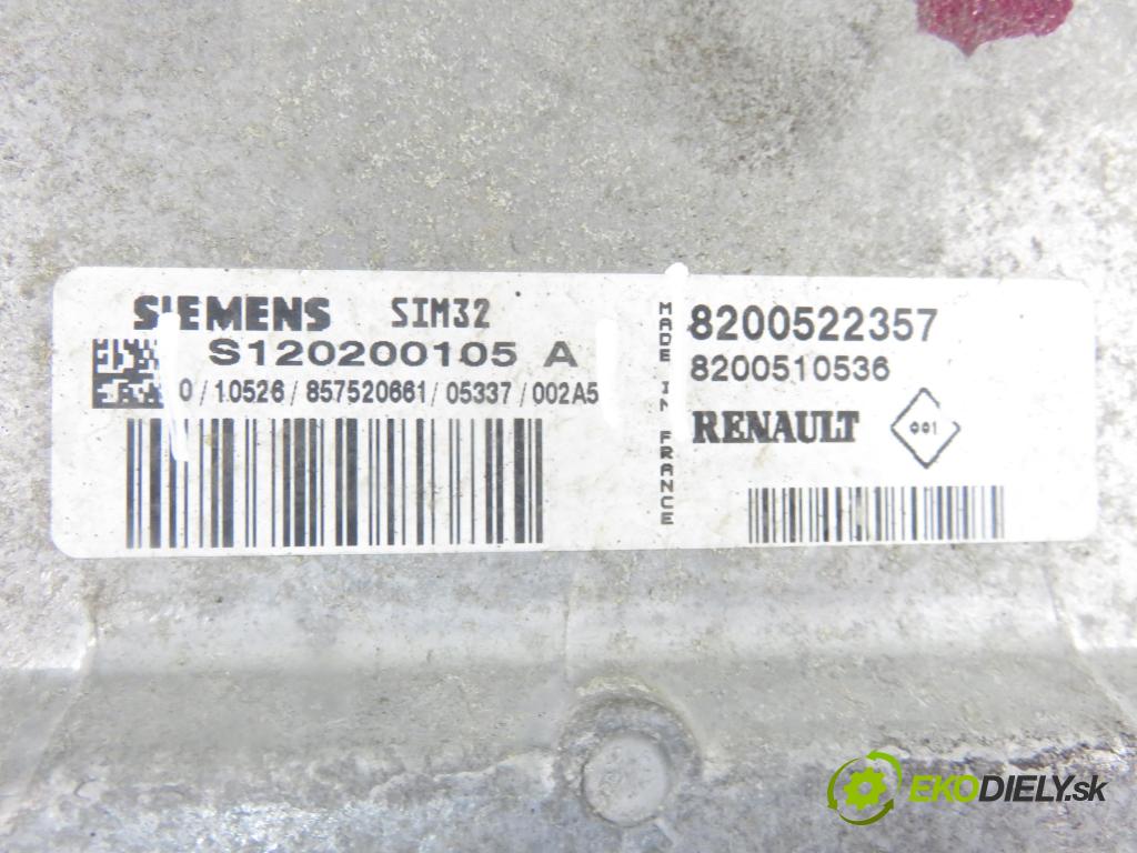 RENAULT CLIO III (BR0/1, CR0/1) HB 2006 55,00 1.2 16V 75 - D4F 740 1149,00 Riadiaca jednotka Motor S120200105A ; 8200522357 ; 8200510536