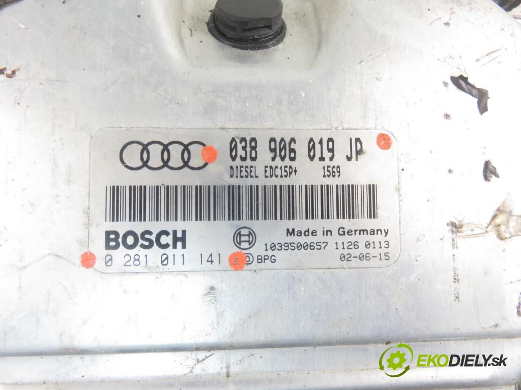 AUDI A4 (8E2, B6) SEDAN 2002 74,00 1.9 TDI - AVB 1896,00 Riadiaca jednotka Motor 038906019JP ; 0281011141