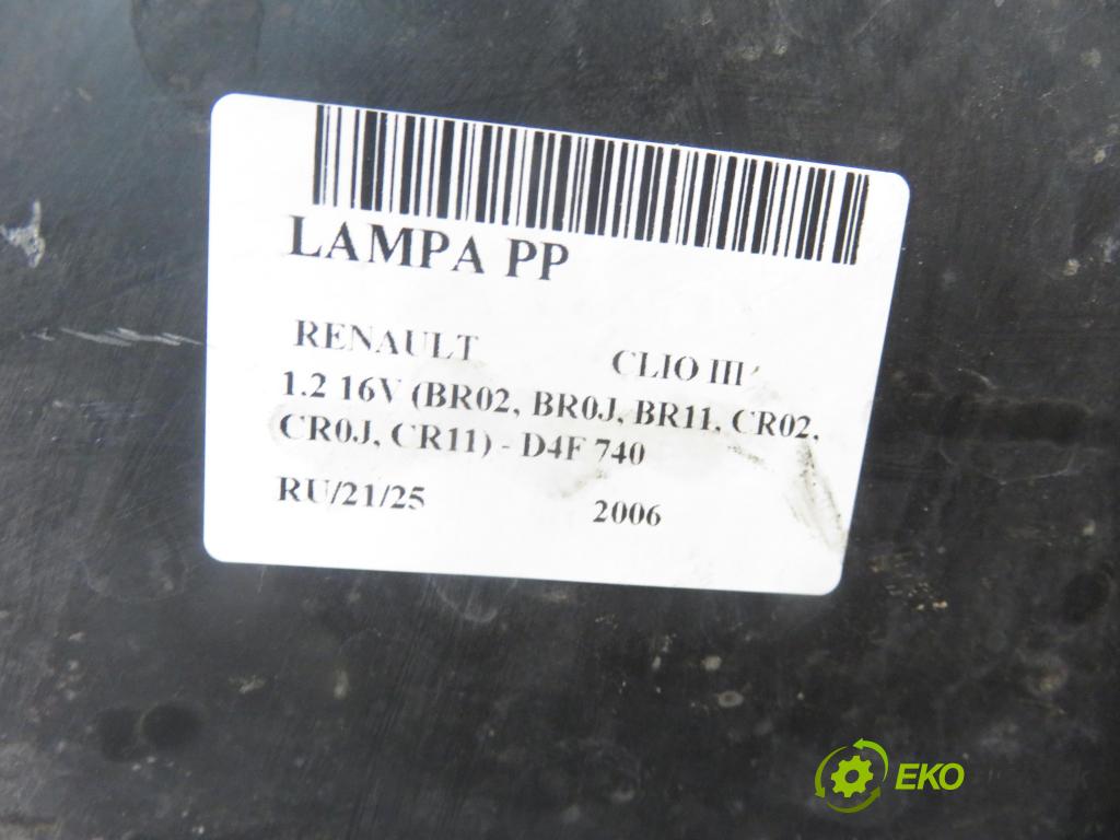 RENAULT CLIO III (BR0/1, CR0/1) HB 2006 55,00 1.2 16V 75 - D4F 740 1149,00 světlo PP 8200459823