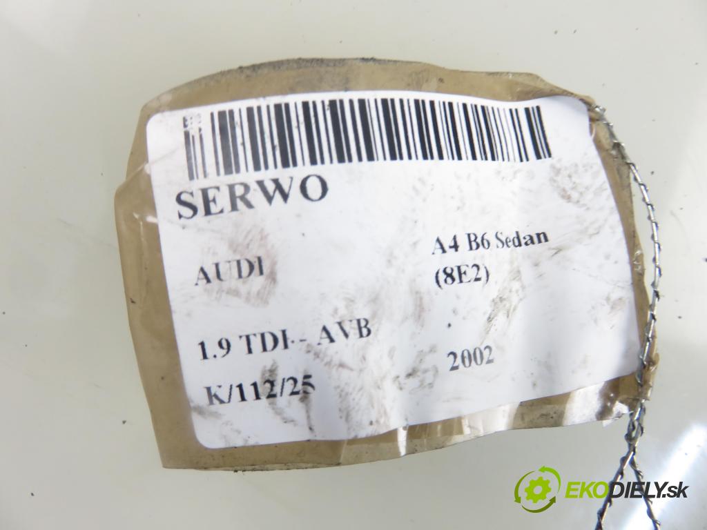 AUDI A4 (8E2, B6) SEDAN 2002 74,00 1.9 TDI - AVB 1896,00 Posilovač 8E0612105M (Servočerpadlá, pumpy riadenia)