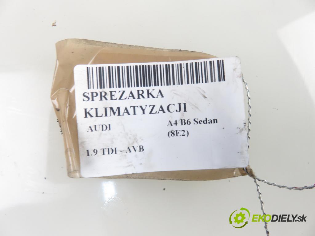 AUDI A4 (8E2, B6) SEDAN 2002 74,00 1.9 TDI - AVB 1896,00 KOMPRESOR: klimatizácie (Kompresory klimatizácie)