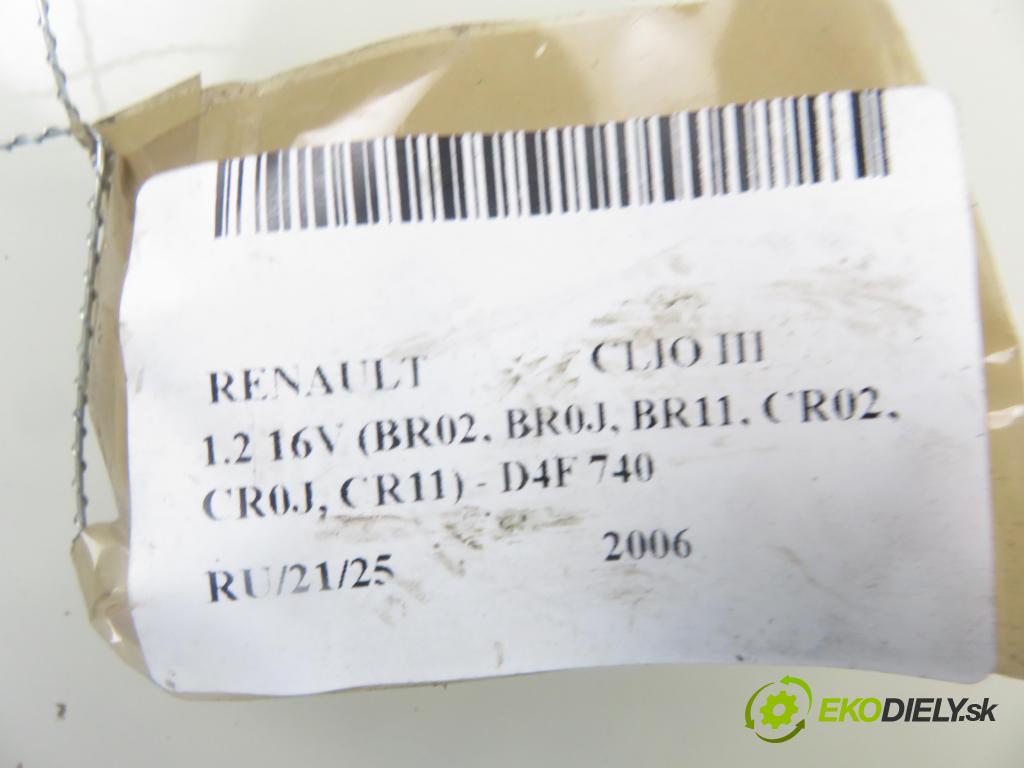 RENAULT CLIO III (BR0/1, CR0/1) HB 2006 55,00 1.2 16V 75 - D4F 740 1149,00 chladič vody D71024TT