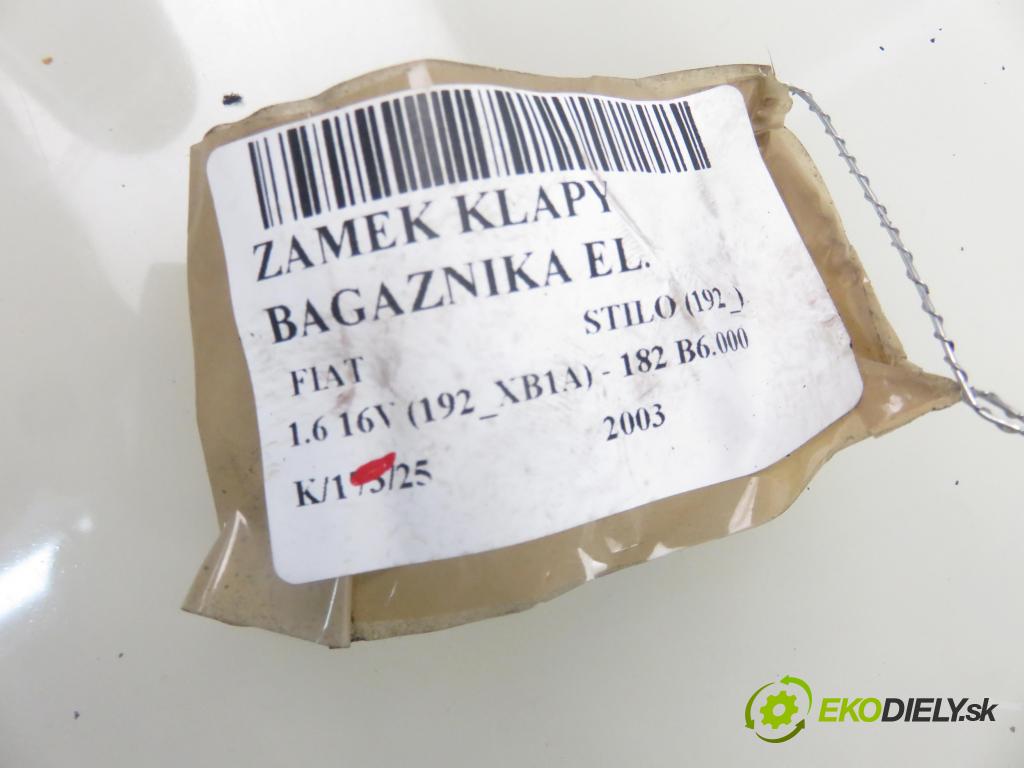 FIAT STILO (192_) HB 2003 76,00 1.6 16V 103 - 182 B6.000 1596,00 zámok dveří kufr EL.