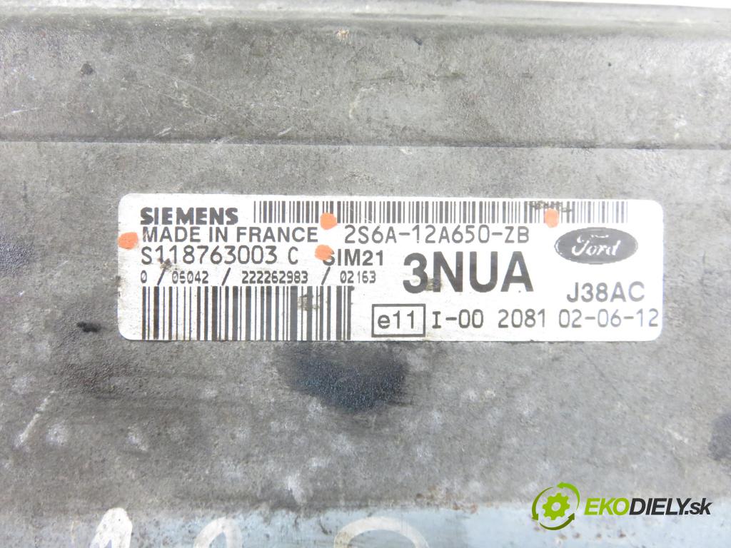FORD FIESTA V (JH_, JD_) HB 2002 44,00 1.3 - BAJA 1299,00 Riadiaca jednotka Motor 2S6A12A650ZB ; S118763003C
