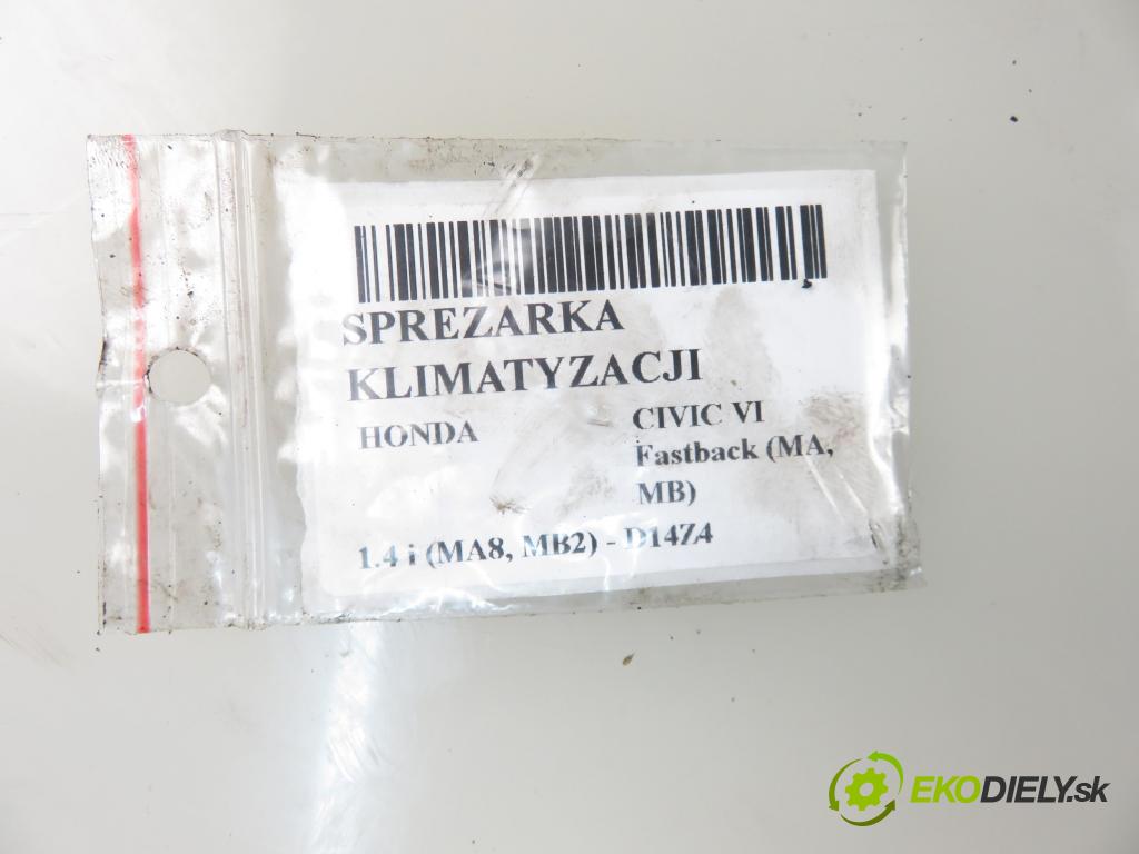 HONDA CIVIC VI Fastback (MA, MB) LIFTBACK 1999 66,00 1.4 i (MA8, MB2) - D14Z4 1396,00 KOMPRESOR: klimatizácie 38800P28A02 (Kompresory klimatizácie)