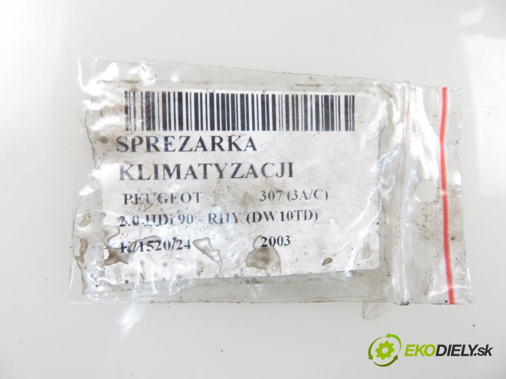 PEUGEOT 307 (3A/C) HB 2003 66,00 2.0 HDi 90 - RHY (DW10TD) 1997,00 KOMPRESOR: klimatizácie  (Kompresory klimatizácie)