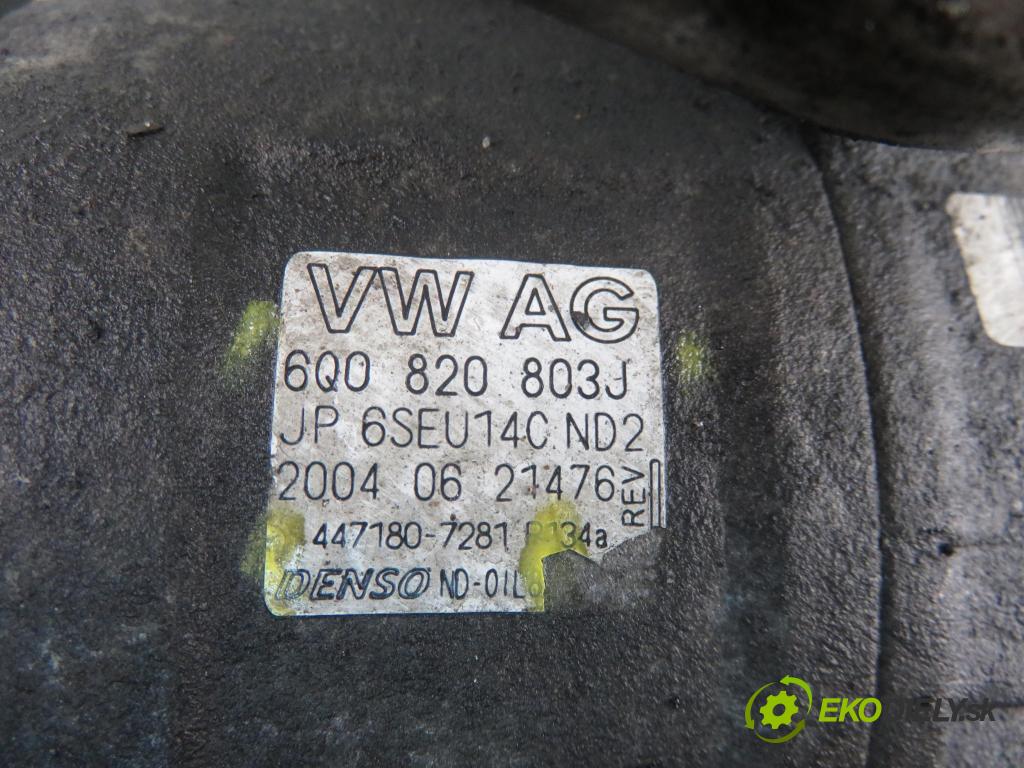 SKODA FABIA I Combi (6Y5) KOMBI 2004 47,00 1.9 SDI 64 - ASY 1896,00 KOMPRESOR: klimatizácie 6Q0820803J (Kompresory klimatizácie)