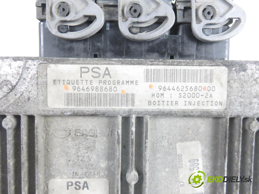 PEUGEOT 206 liftback (2A/C) HB 2002 55,00 1.4 75 - KFW 1360,00 Riadiaca jednotka Motor 9646988680 ; 9644625680