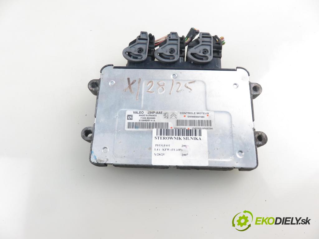 PEUGEOT 206 liftback (2A/C) HB 2007 55,00 1.4 75 - KFW 1360,00 Riadiaca jednotka Motor SW9664637080 ; HW9655883280