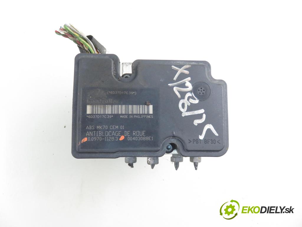 PEUGEOT 206 liftback (2A/C) HB 2007 55,00 1.4 75 - KFW 1360,00 Pumpa ABS 10097011283 ; 9659136980 (Pumpy ABS)