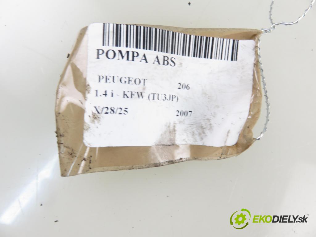PEUGEOT 206 liftback (2A/C) HB 2007 55,00 1.4 75 - KFW 1360,00 Pumpa ABS 10097011283 ; 9659136980 (Pumpy ABS)