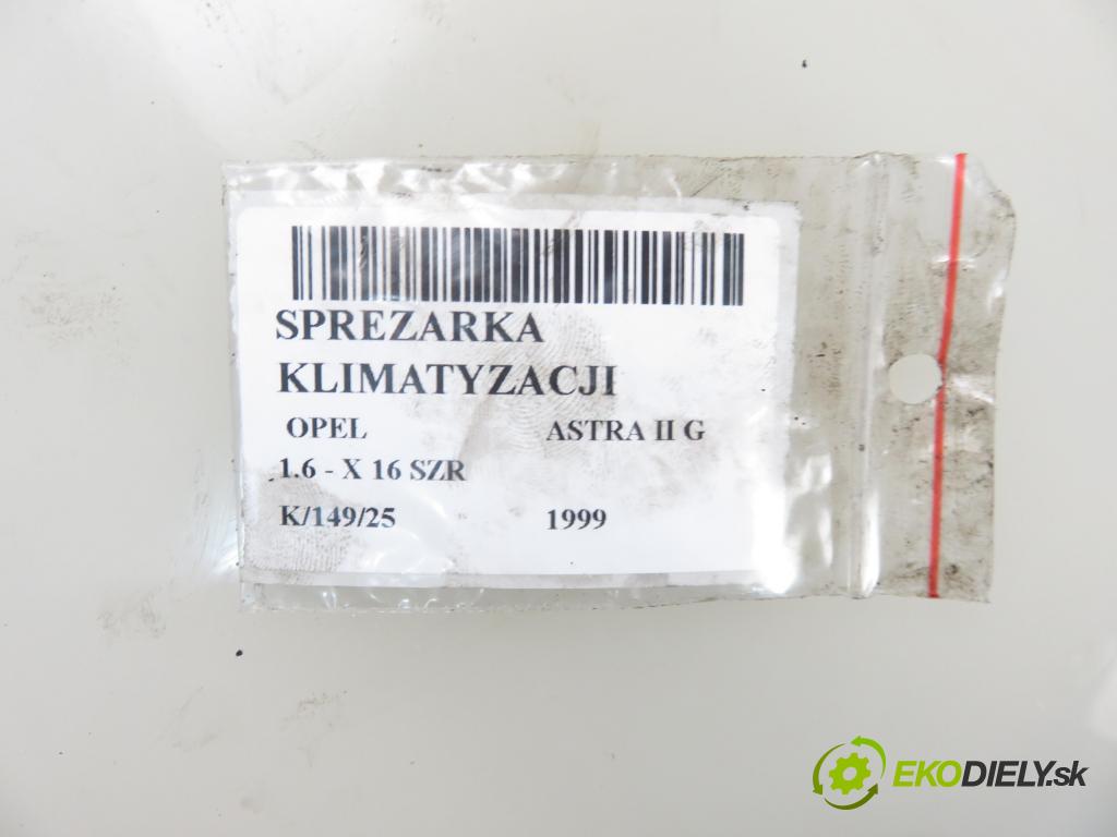 OPEL ASTRA G liftback (T98) HB 1999 55,00 1.6 8V 75 1598,00 KOMPRESOR: klimatizácie 09165714 (Kompresory klimatizácie)