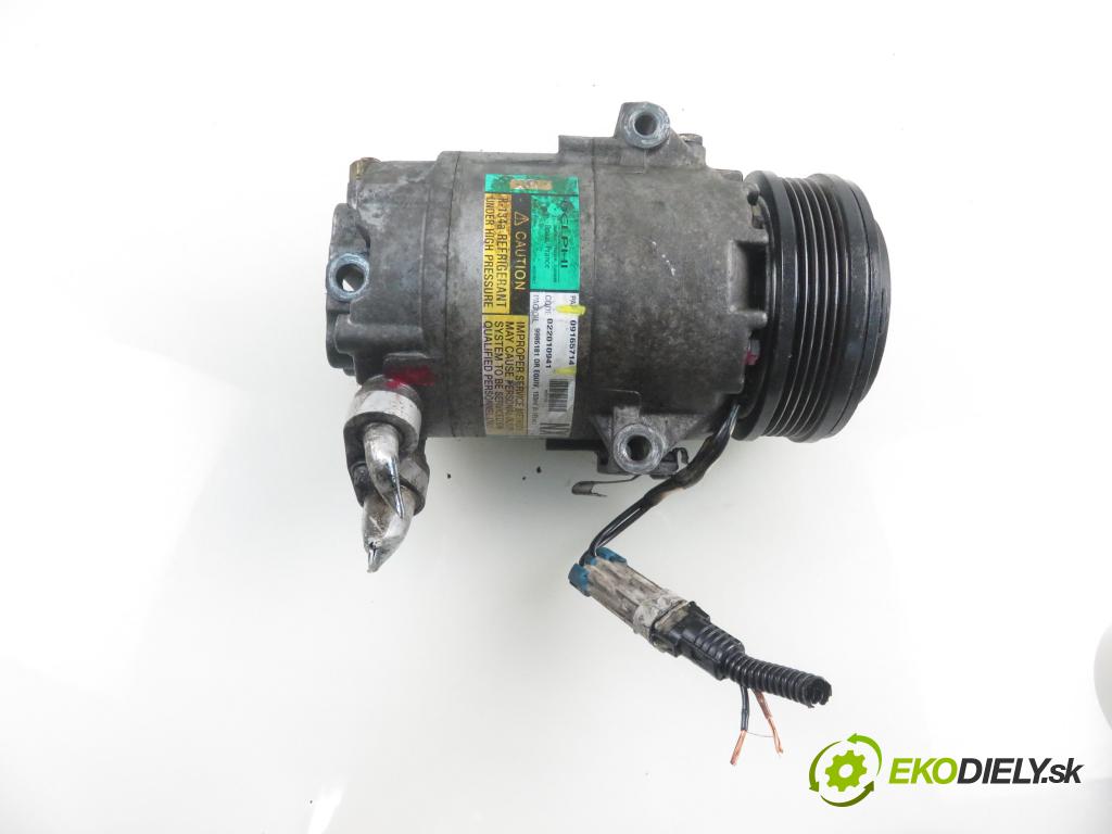 OPEL ASTRA G liftback (T98) HB 1999 55,00 1.6 8V 75 1598,00 KOMPRESOR: klimatizácie 09165714 (Kompresory klimatizácie)