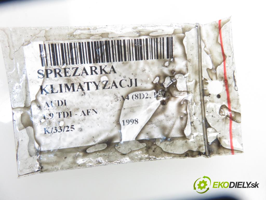 AUDI A4 (8D2, B5) SEDAN 1998 81,00 1.9 TDI 110 - AFN 1896,00 KOMPRESOR: klimatizácie 8D0260805D ; 5062310500 (Kompresory klimatizácie)